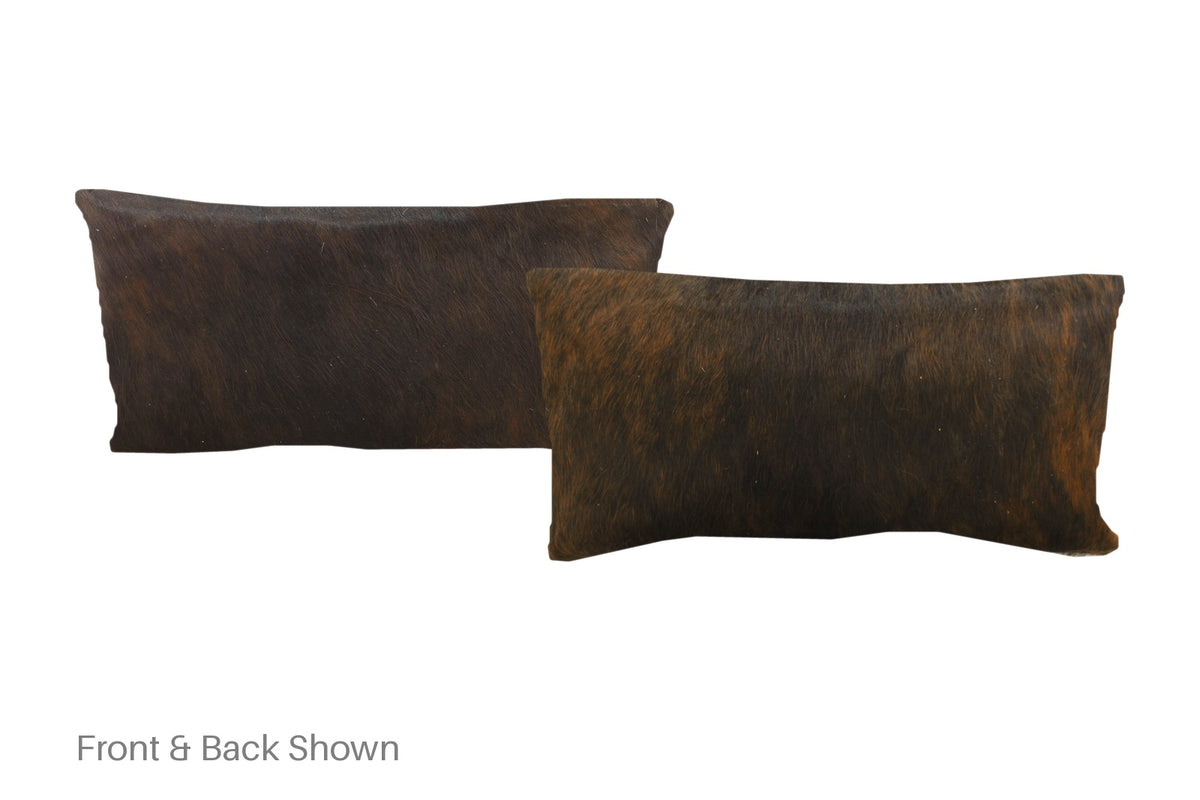 Dark Brindle Cowhide Pillow #A51237