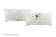 Salt and Pepper Black Cowhide Pillow 12x22 #A51239 by Hudson Hides
