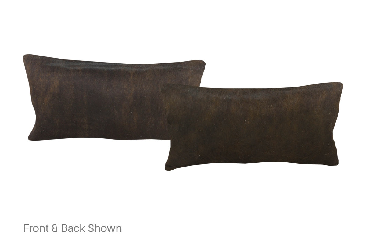 Dark Brindle Cowhide Pillow #A51253