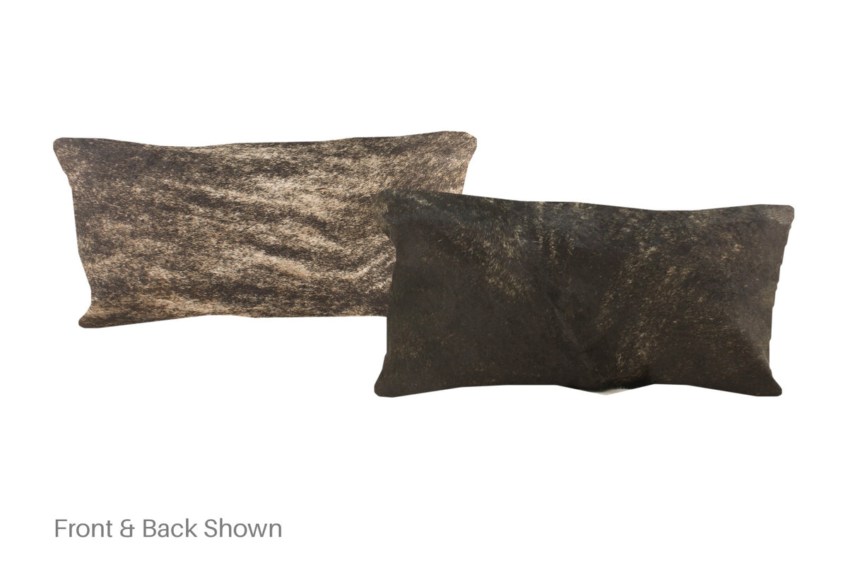Dark Brindle Cowhide Pillow #A51255