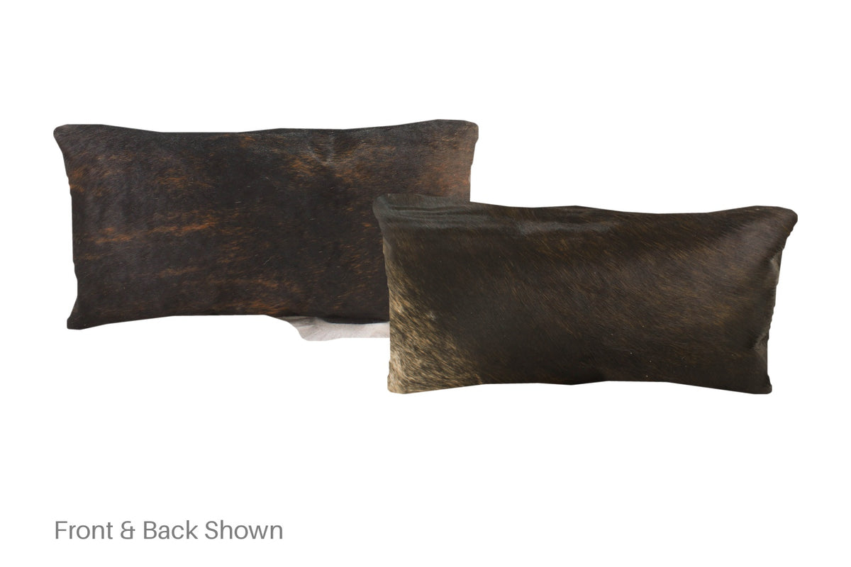 Dark Brindle Cowhide Pillow #A51256