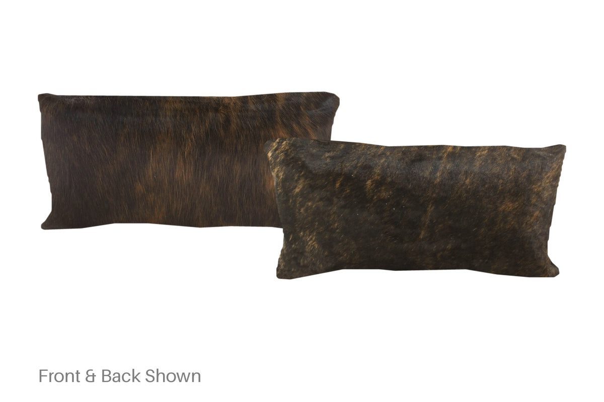 Dark Brindle Cowhide Pillow #A51257