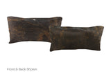 Dark Brindle Cowhide Pillow 12x22 #A51265 by Hudson Hides