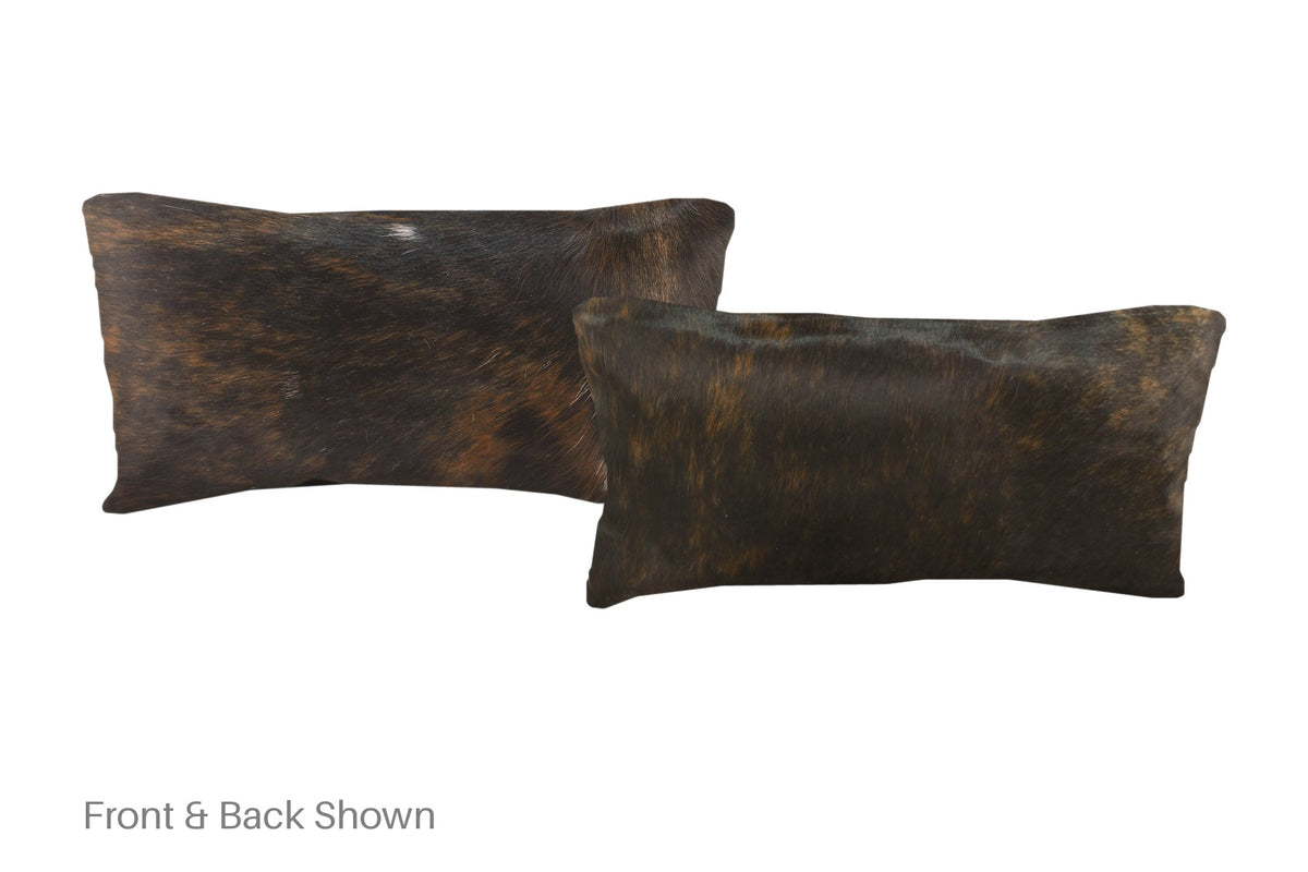 Dark Brindle Cowhide Pillow #A51265