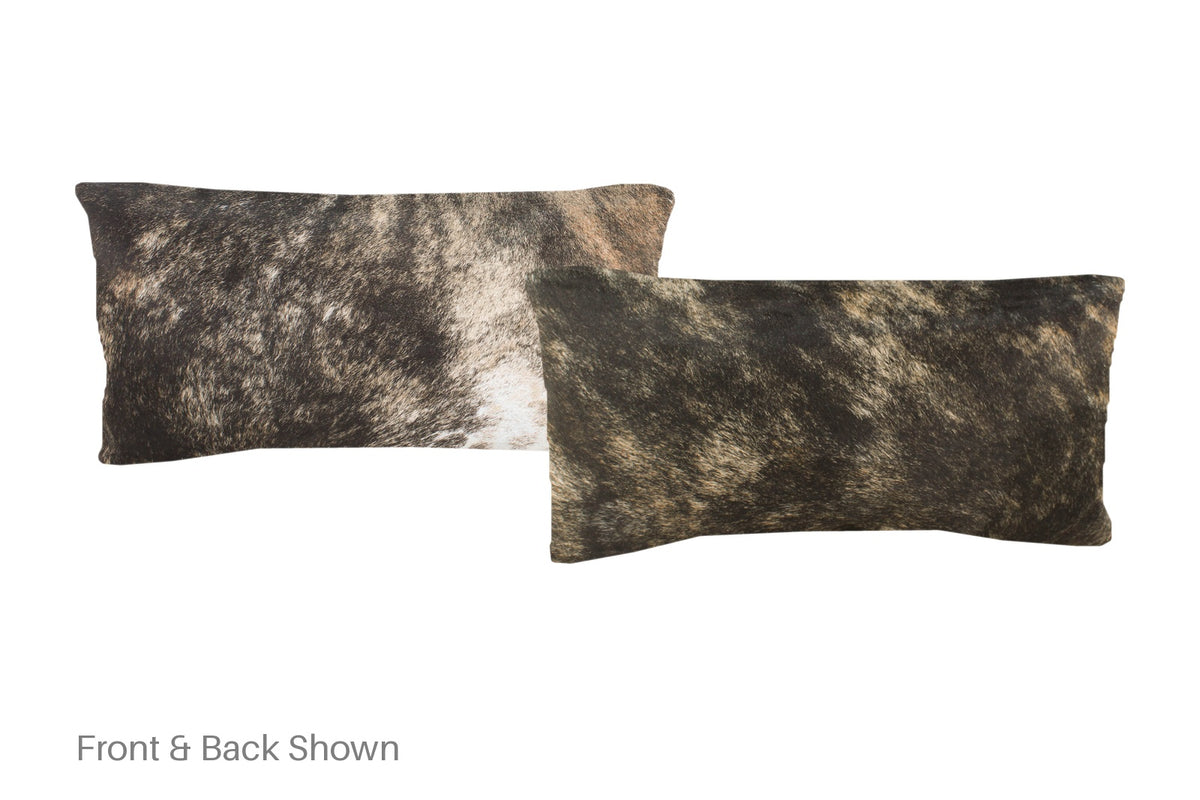 Dark Brindle Cowhide Pillow #A51267