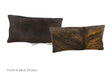 Dark Brindle Cowhide Pillow 12x22 #A51268 by Hudson Hides