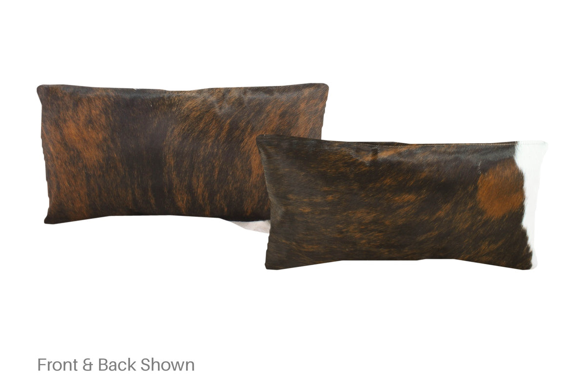 Dark Brindle Cowhide Pillow #A51269