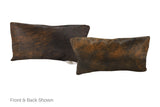 Dark Brindle Cowhide Pillow 12x22 #A51275 by Hudson Hides