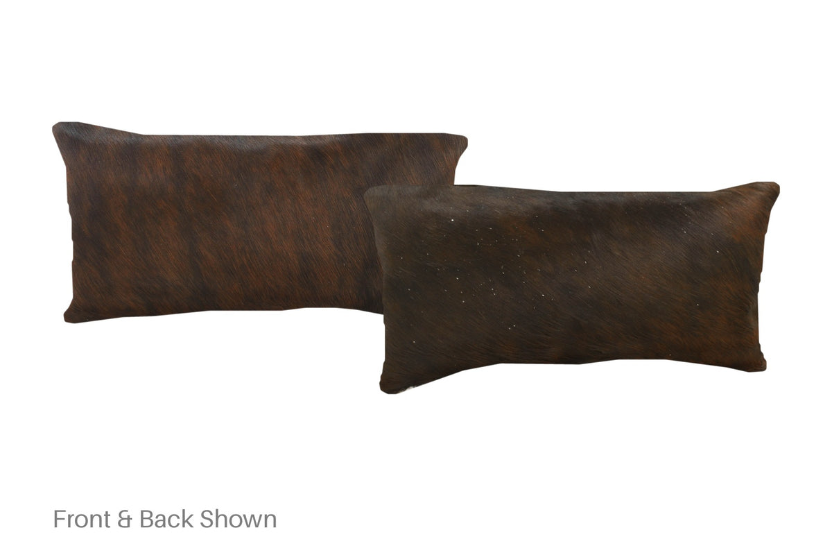 Dark Brindle Cowhide Pillow #A51280