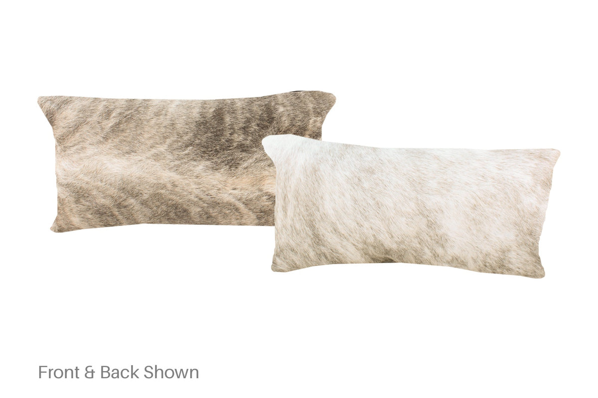 Grey Cowhide Pillow #A51286