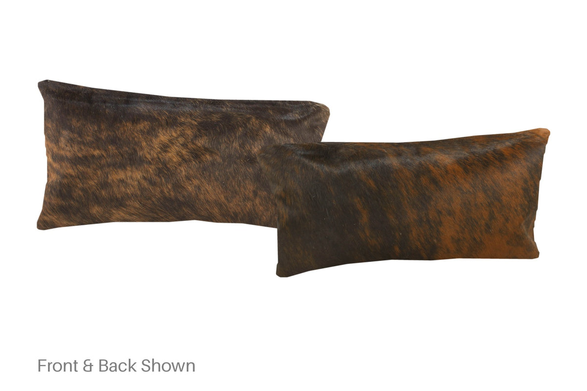 Dark Brindle Cowhide Pillow #A51300