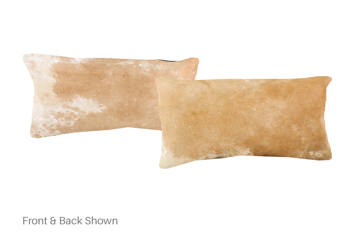 Beige Cowhide Pillow #A51305