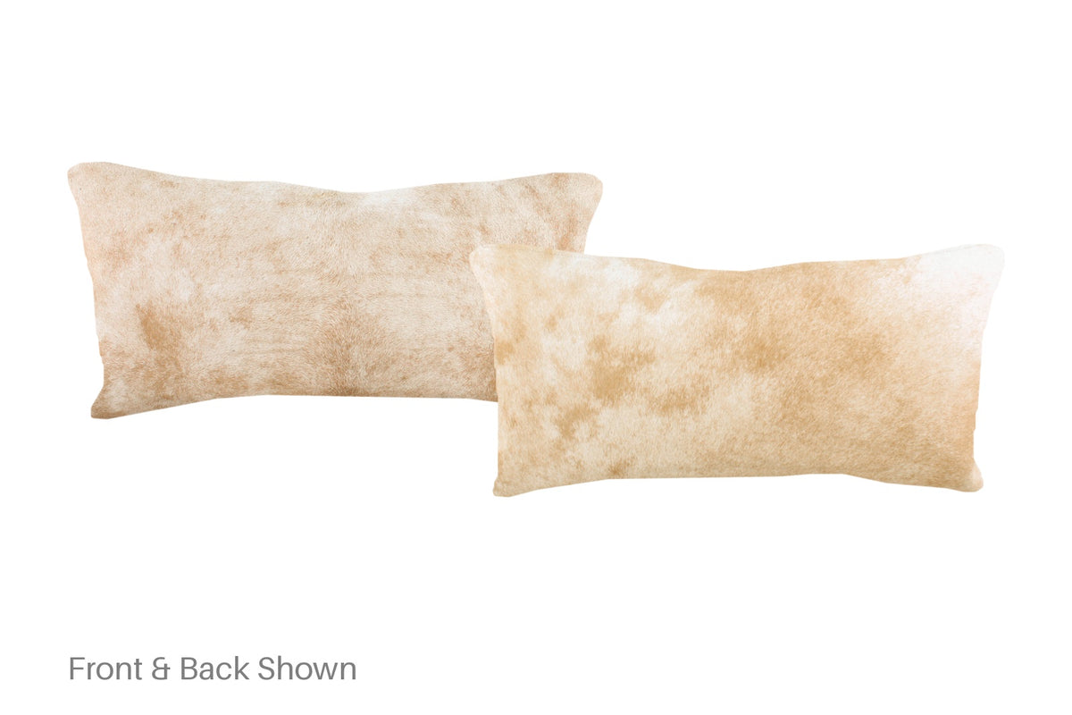 Beige Cowhide Pillow #A51309