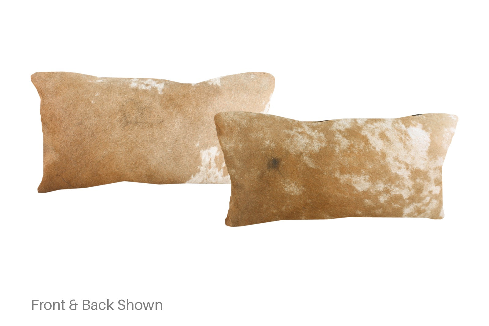 Beige and White Cowhide Pillow #A51310
