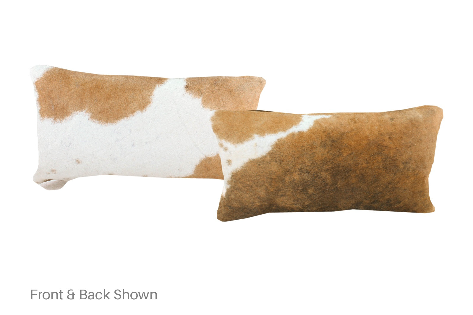 Beige and White Cowhide Pillow #A51311