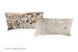 Salt and Pepper Brown Cowhide Pillow 12x22 #A51318 by Hudson Hides