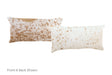 Salt and Pepper Brown Cowhide Pillow 12x22 #A51319 by Hudson Hides