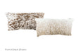 Salt and Pepper Brown Cowhide Pillow 12x22 #A51321 by Hudson Hides