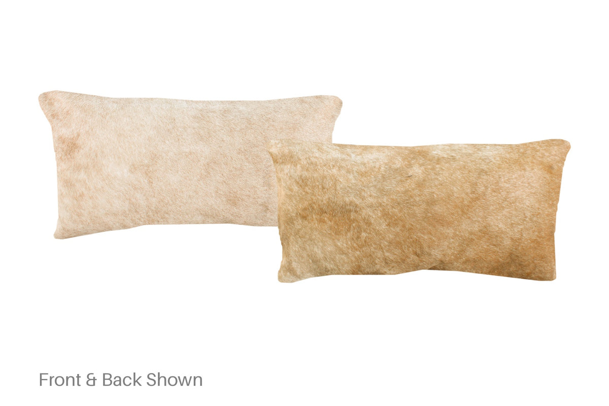 Beige Cowhide Pillow #A51322