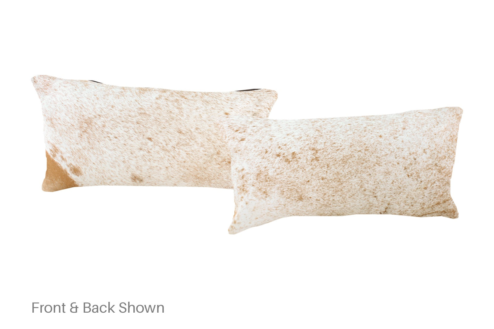 Salt and Pepper Brown Cowhide Pillow #A51325