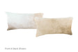 Grey with Beige Cowhide Pillow 12x22 #A51326 by Hudson Hides