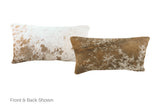 Salt and Pepper Brown Cowhide Pillow 12x22 #A51329 by Hudson Hides