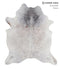 Salt and Pepper Brown X-Large Brazilian Cowhide Rug 7'2