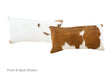 Brown and White Cowhide Pillow 12x22 #A51350 by Hudson Hides