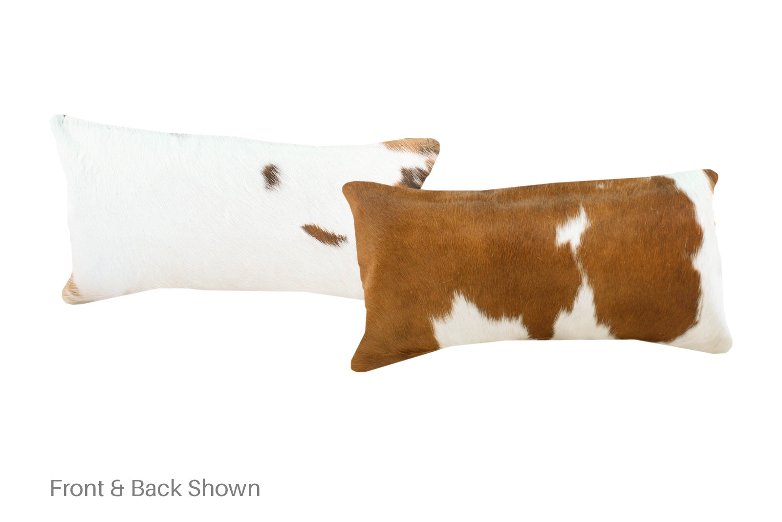 Brown and White Cowhide Pillow #A51350