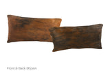 Dark Brindle Cowhide Pillow 12x22 #A51353 by Hudson Hides