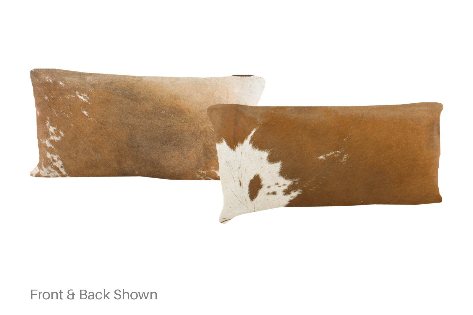 Brown and White Cowhide Pillow #A51358