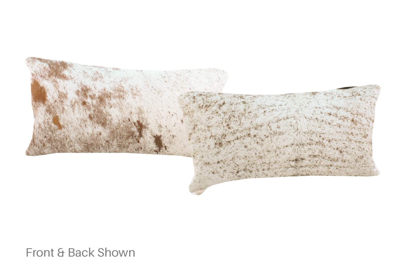 Salt and Pepper Brown Cowhide Pillow #A51361