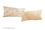 Salt and Pepper Brown Cowhide Pillow 12x22 #A51362 by Hudson Hides