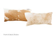 Beige and White Cowhide Pillow 12x22 #A51368 by Hudson Hides