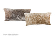 Salt and Pepper Brown Cowhide Pillow 12x22 #A51369 by Hudson Hides