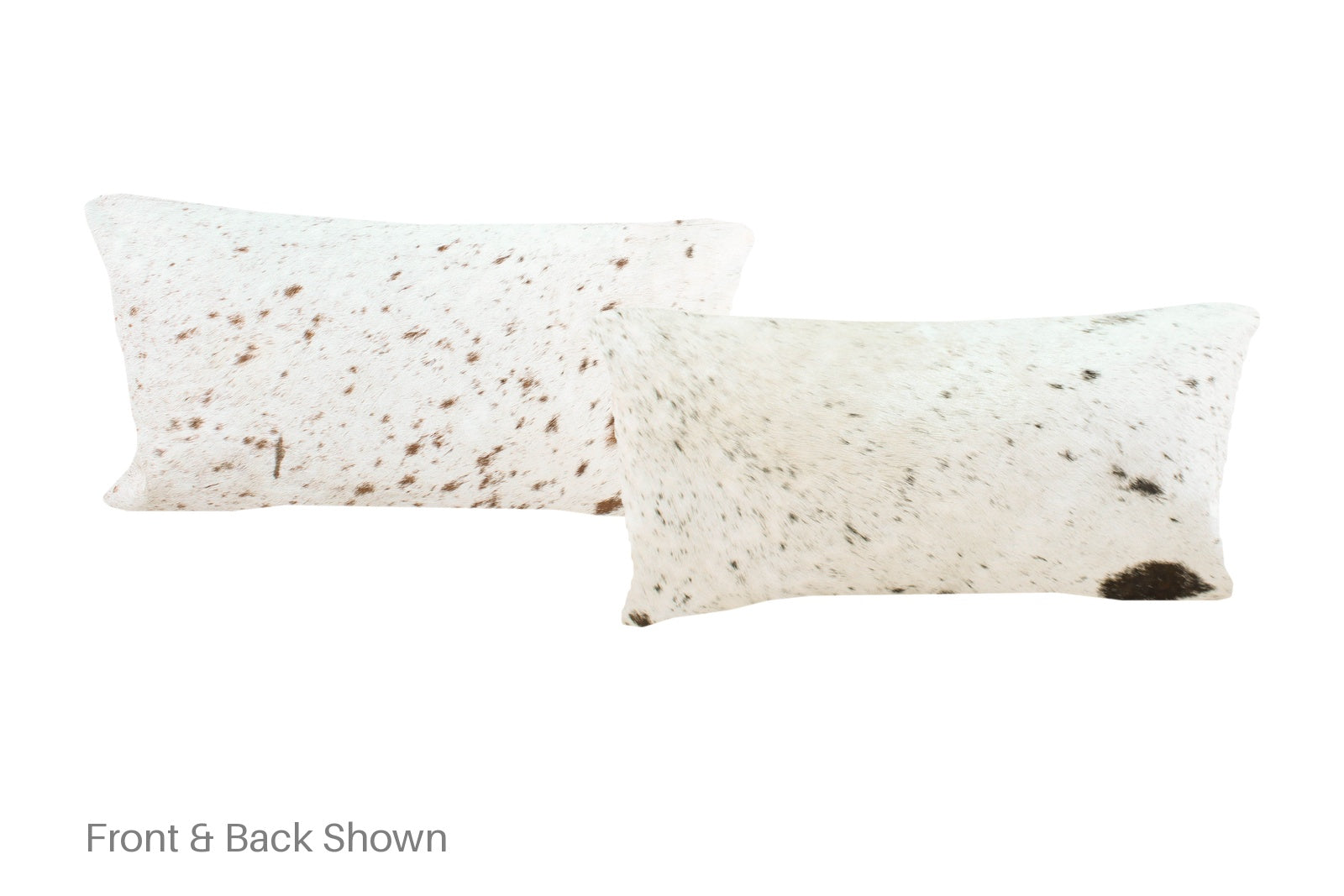 Salt and Pepper Brown Cowhide Pillow #A51370
