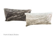 Grey Cowhide Pillow 12x22 #A51382 by Hudson Hides