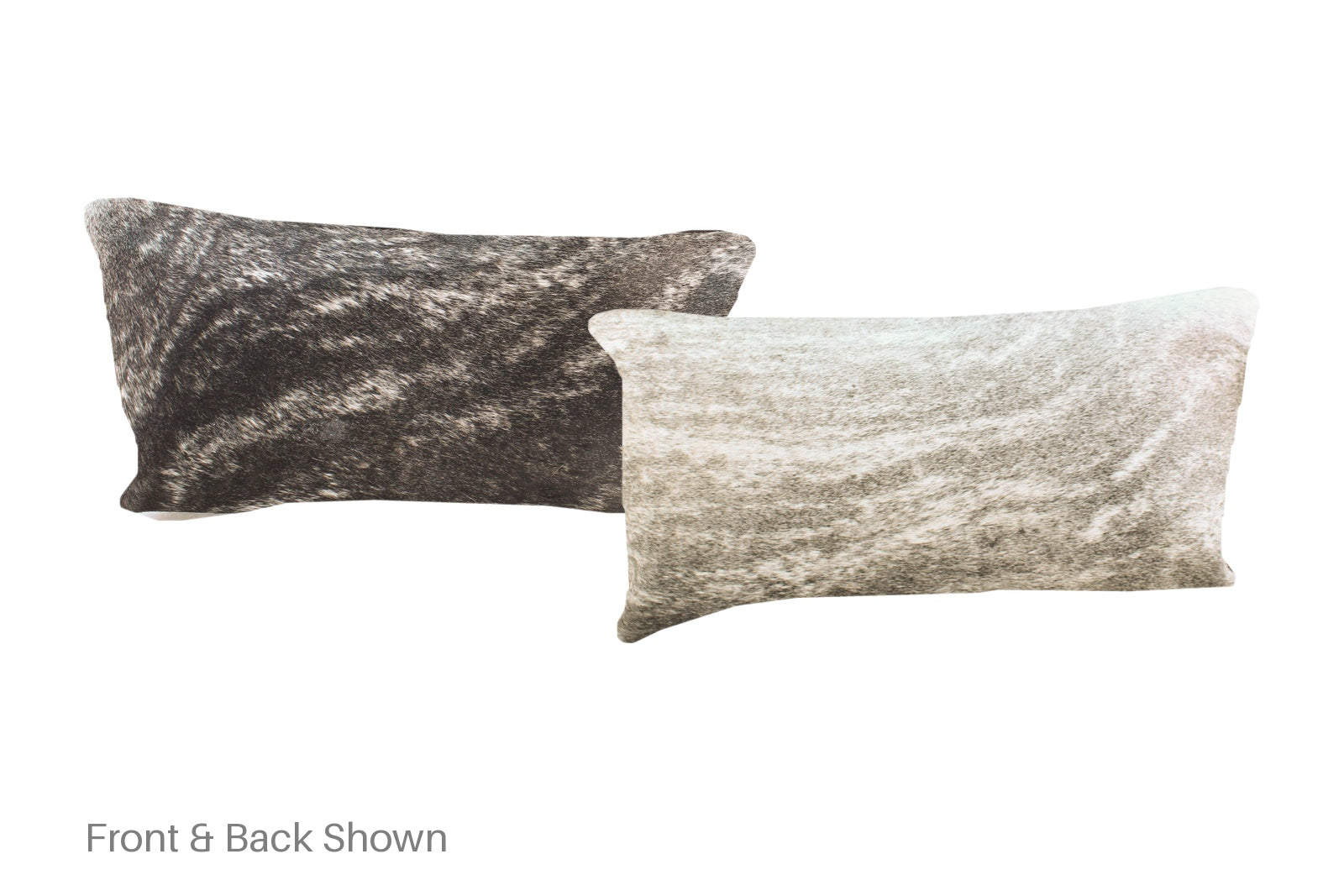 Grey Cowhide Pillow #A51382