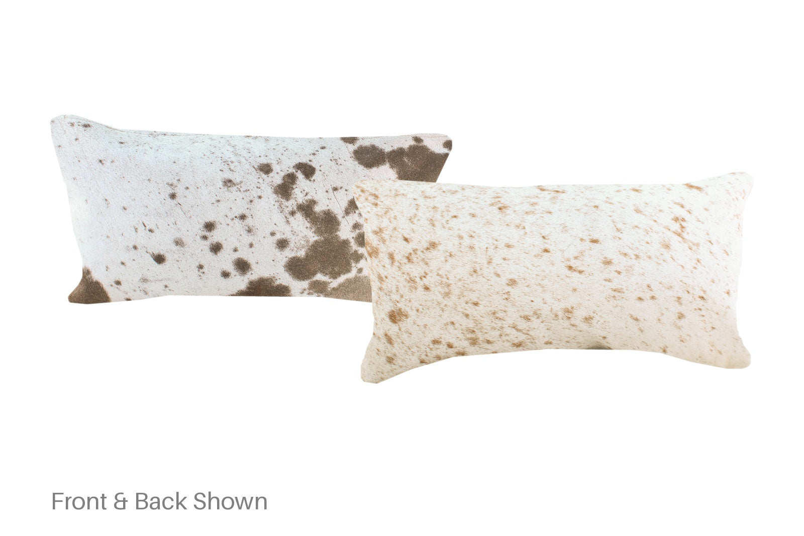 Salt and Pepper Brown Cowhide Pillow #A51389