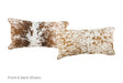 Salt and Pepper Brown Cowhide Pillow 12x22 #A51396 by Hudson Hides