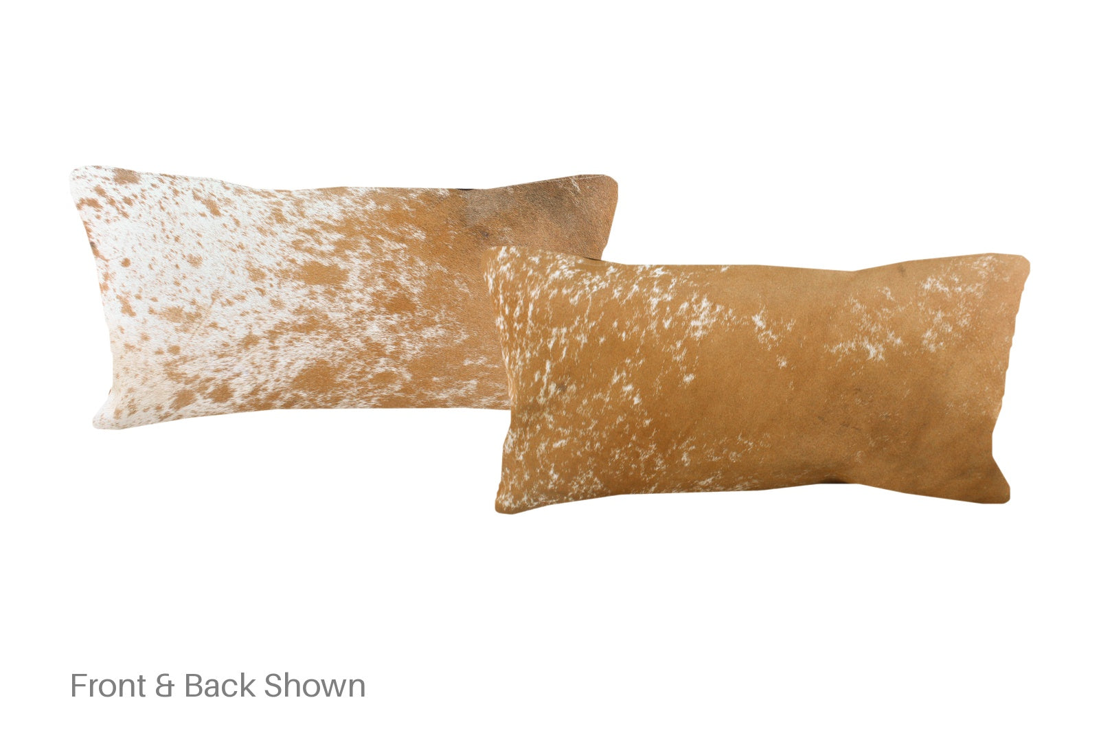 Salt and Pepper Brown Cowhide Pillow #A51400