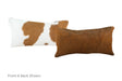 Brown and White Cowhide Pillow 12x22 #A51402 by Hudson Hides