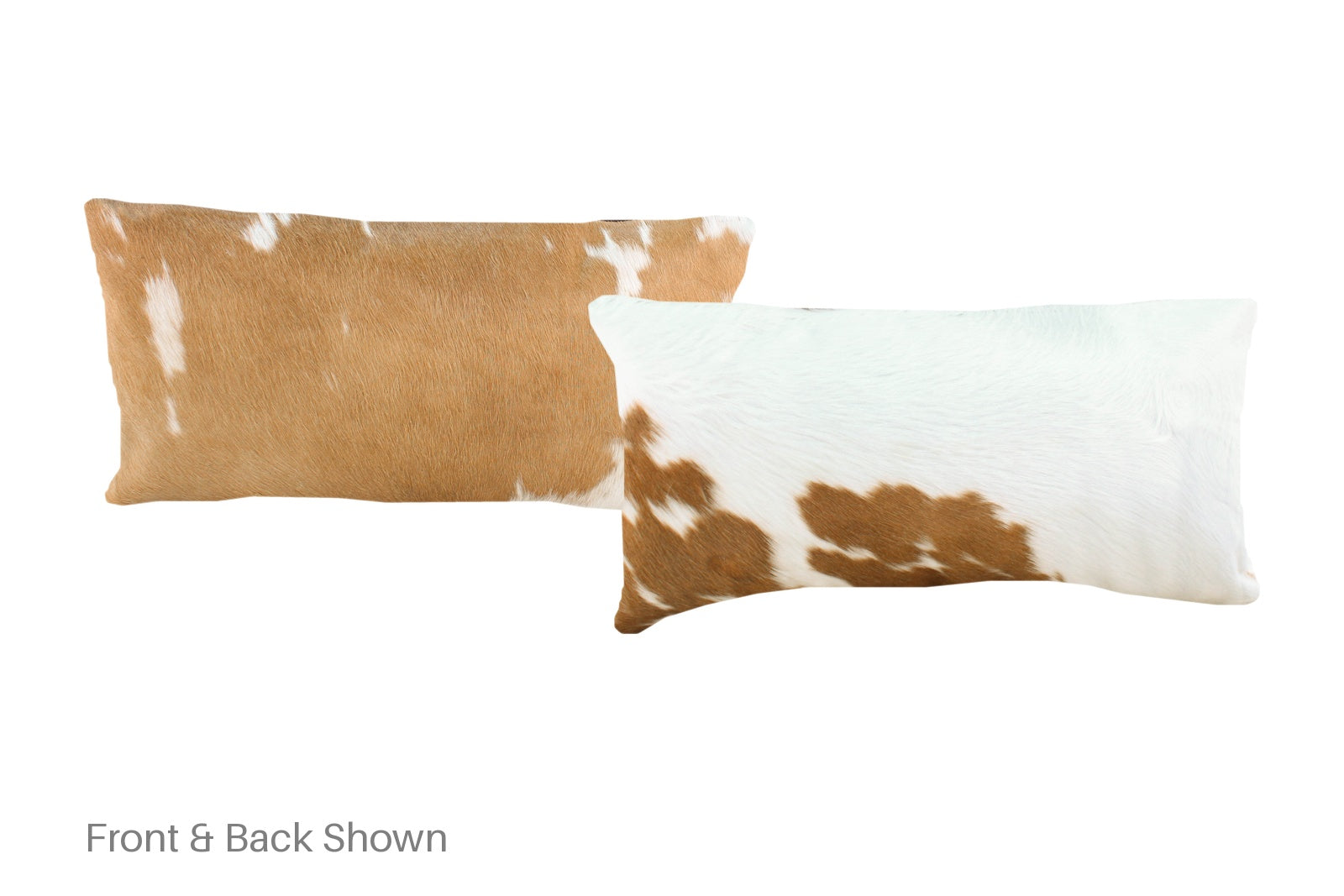Brown and White Cowhide Pillow #A51410