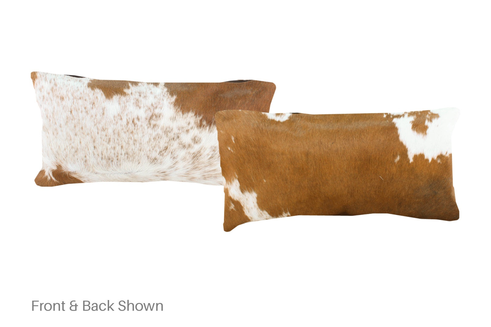 Brown and White Cowhide Pillow #A51411