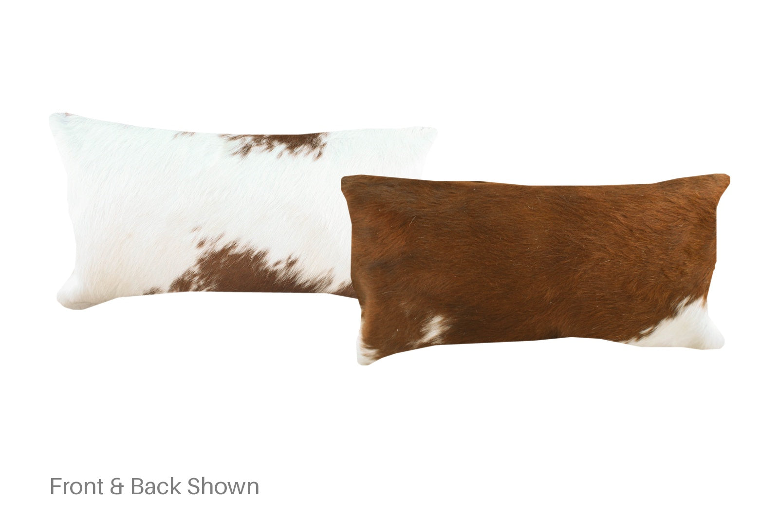 Brown and White Cowhide Pillow #A51412