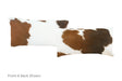 Brown and White Cowhide Pillow 12x22 #A51414 by Hudson Hides
