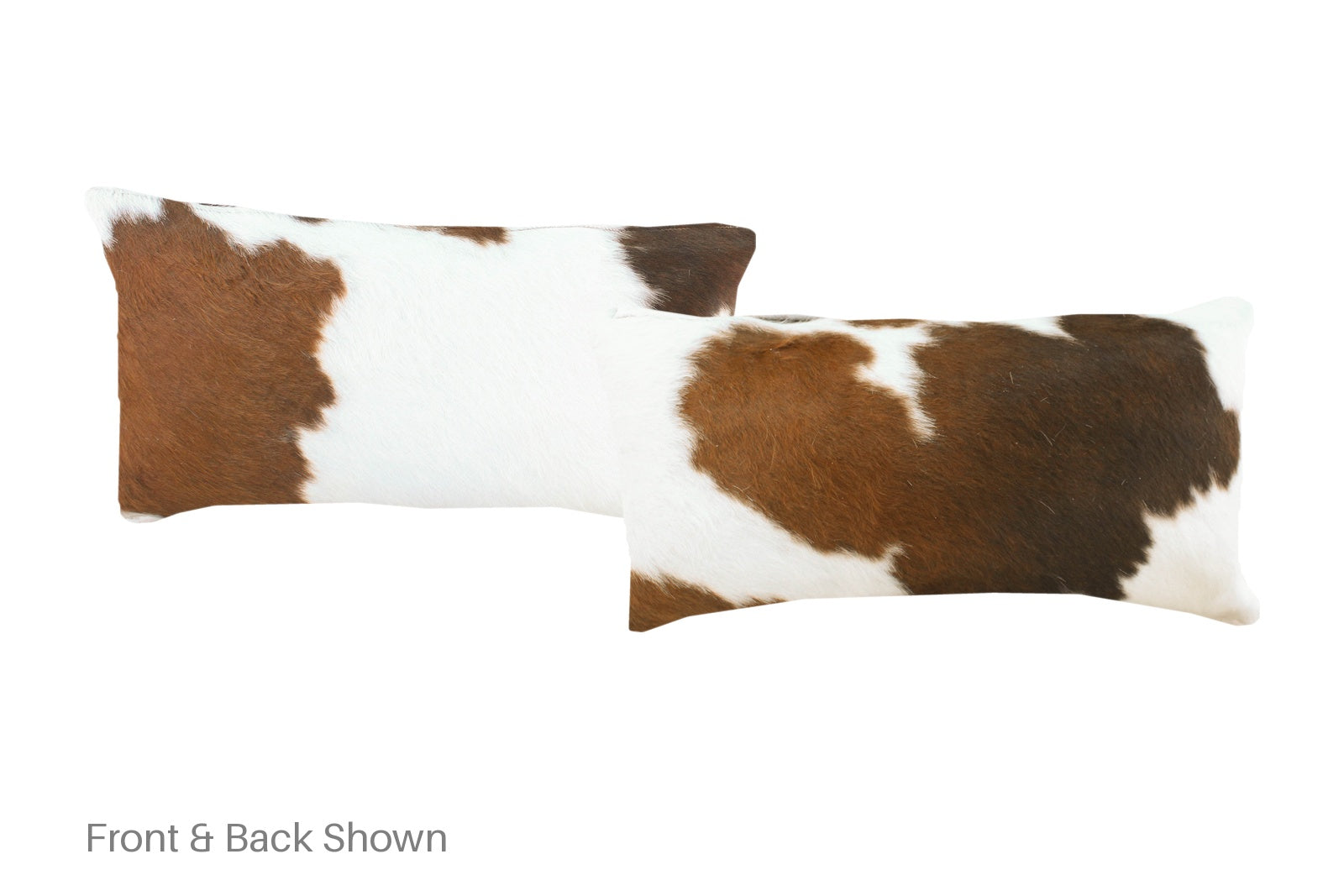 Brown and White Cowhide Pillow #A51414
