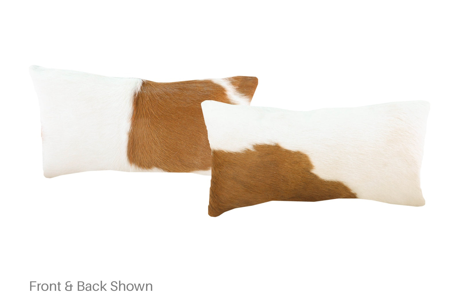 Brown and White Cowhide Pillow #A51419