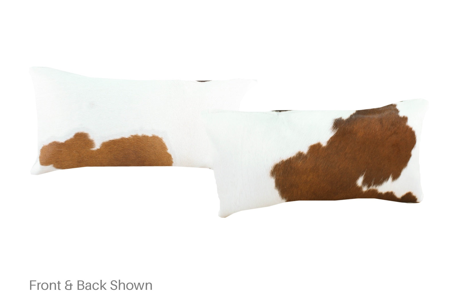 Brown and White Cowhide Pillow #A51423
