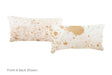 Salt and Pepper Brown Cowhide Pillow 12x22 #A51428 by Hudson Hides